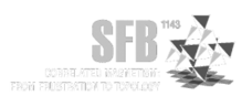 Logo of SBF 1143 Correlated magnetism: from frustration to topology in white